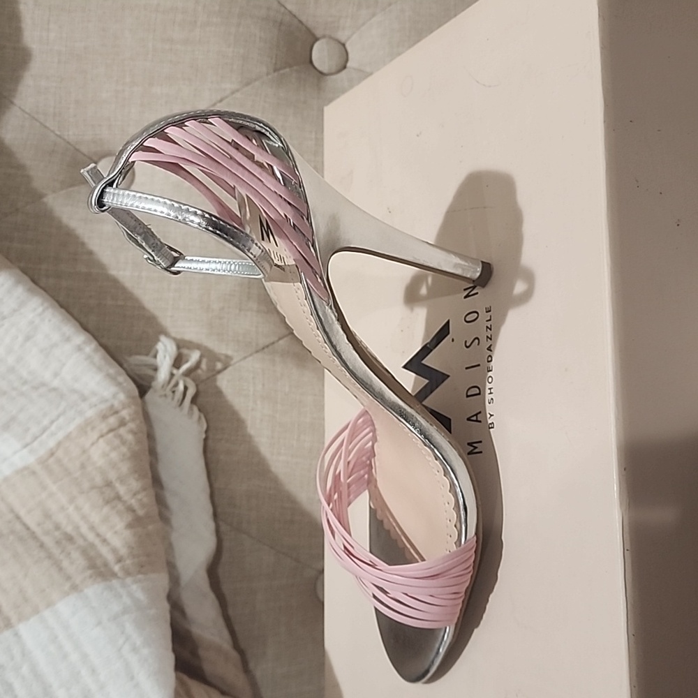Pink and Silver Heels